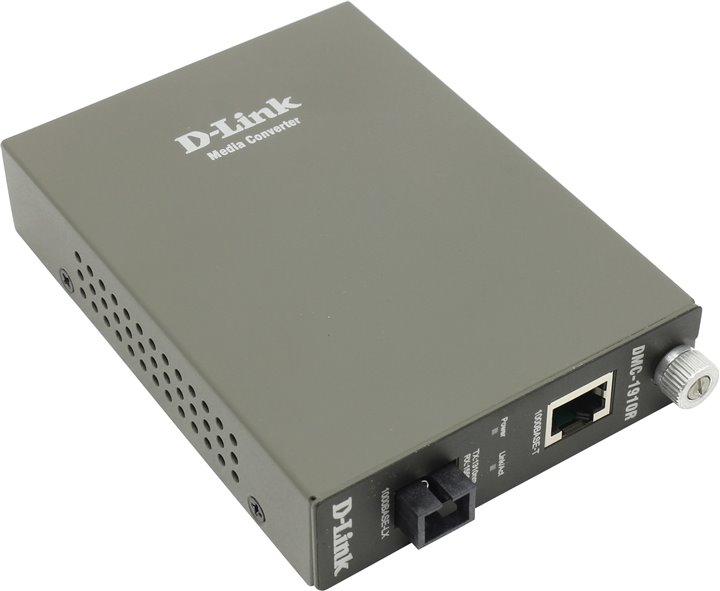 Медиаконвертер D-Link DMC-1910R/A9A, 1000Base-T to 1000Base-LX