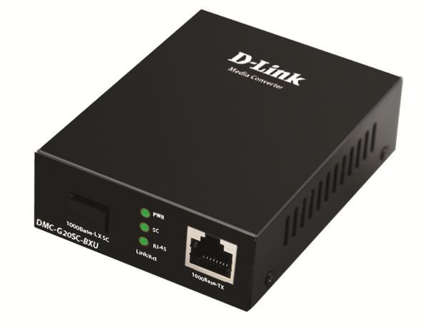 Медиаконвертер D-Link DMC-G20SC-BXU/A1A, 1000BASE-T to 1000BASE-LX