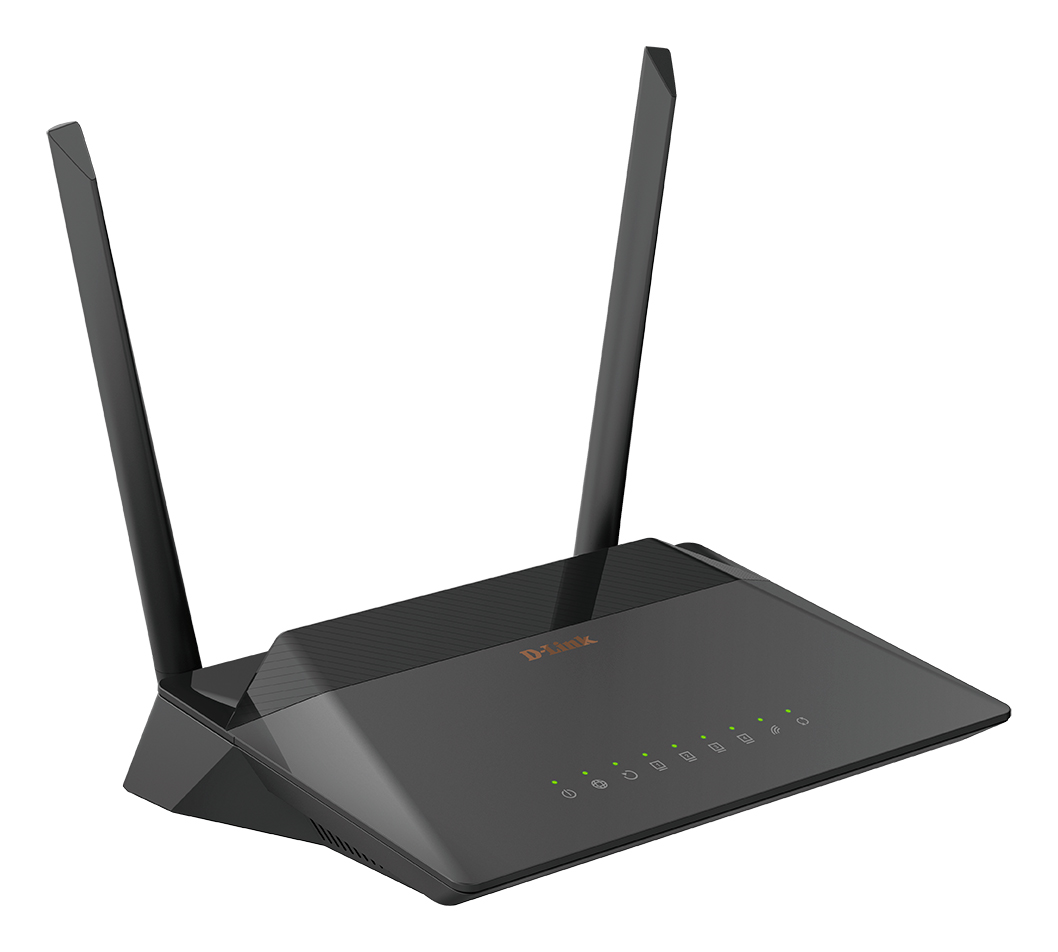 Роутер Wi-Fi D-Link DSL-224/R1A, 2.4GHz, 300MBps, ADSL2+/VDSL2+