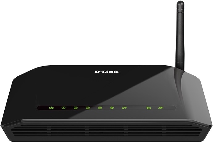 ADSL модем D-Link DSL-2640U/RB/U2B, ADSL2+, Wi-Fi 150Mbps, 4xLAN 100Mbps, AnnexB