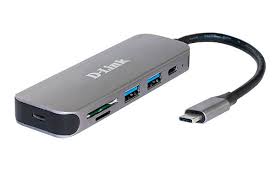 Разветвитель USB D-Link DUB-2325/A1A, USB Type-C - 2xUSB3.0, USB Type-C, CR