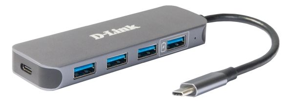 Разветвитель USB D-Link DUB-2340/A1A, USB Type-C - 4xUSB3.0, USB Type-C