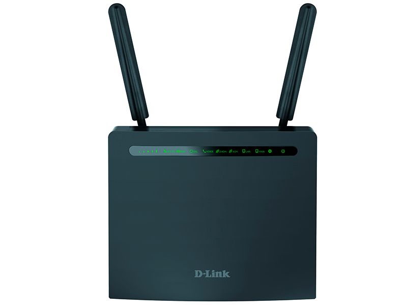 Роутер Wi-Fi D-Link DWR-980/4HDA1E, 2.4/5GHz, 1167Mbps, 4xLAN 1Gbps, 1xWAN, 4G, 2xFXS, 1хUSB