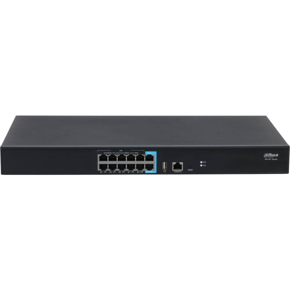 Контроллер Dahua DH-AC10, 10xLAN 1Gbps, 2xWAN, PoE