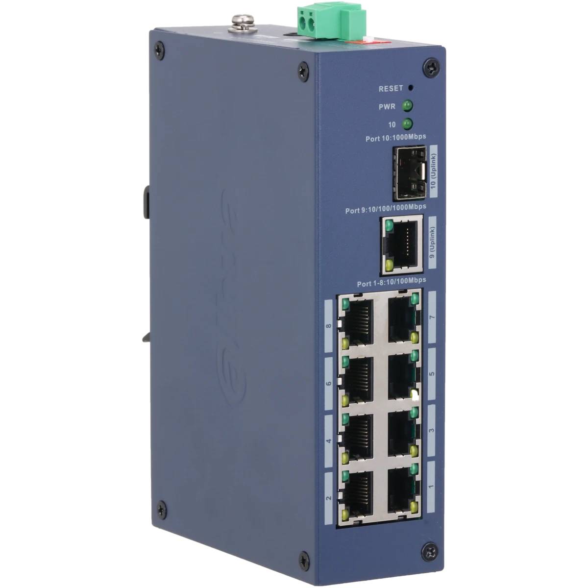 Коммутатор Dahua  DH-CHS4110-8ET, 8xLAN 100 Mbps, 1xSFP