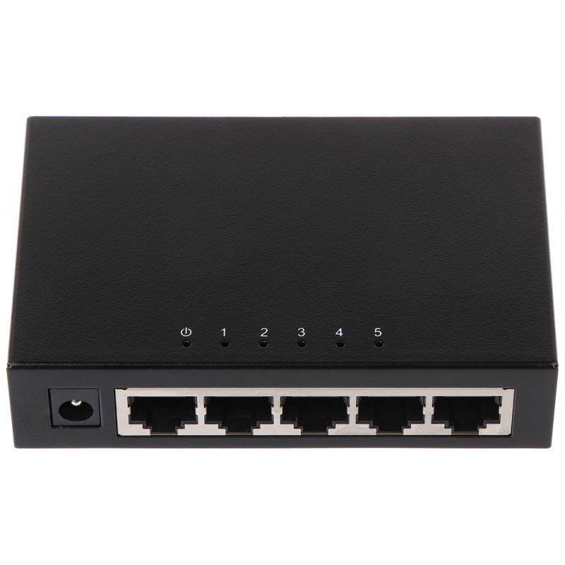 Коммутатор Dahua DH-PFS3005-5GT, 5xLAN 1Gbps