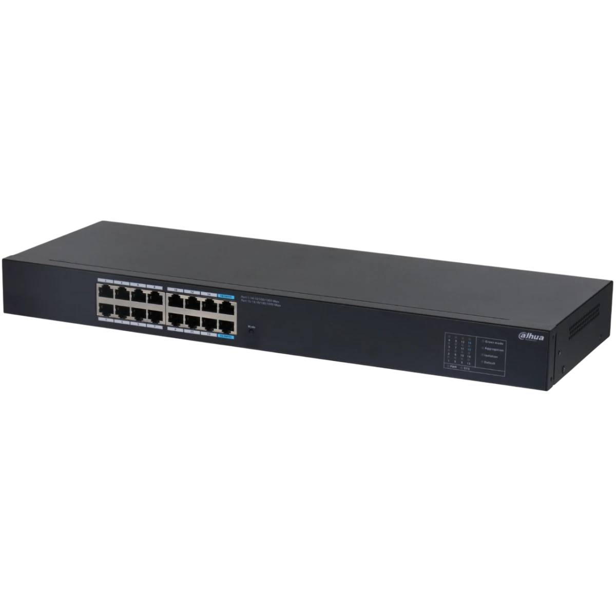 Коммутатор Dahua DH-SG1016, 14xLAN 1Gbps, 2xUplink