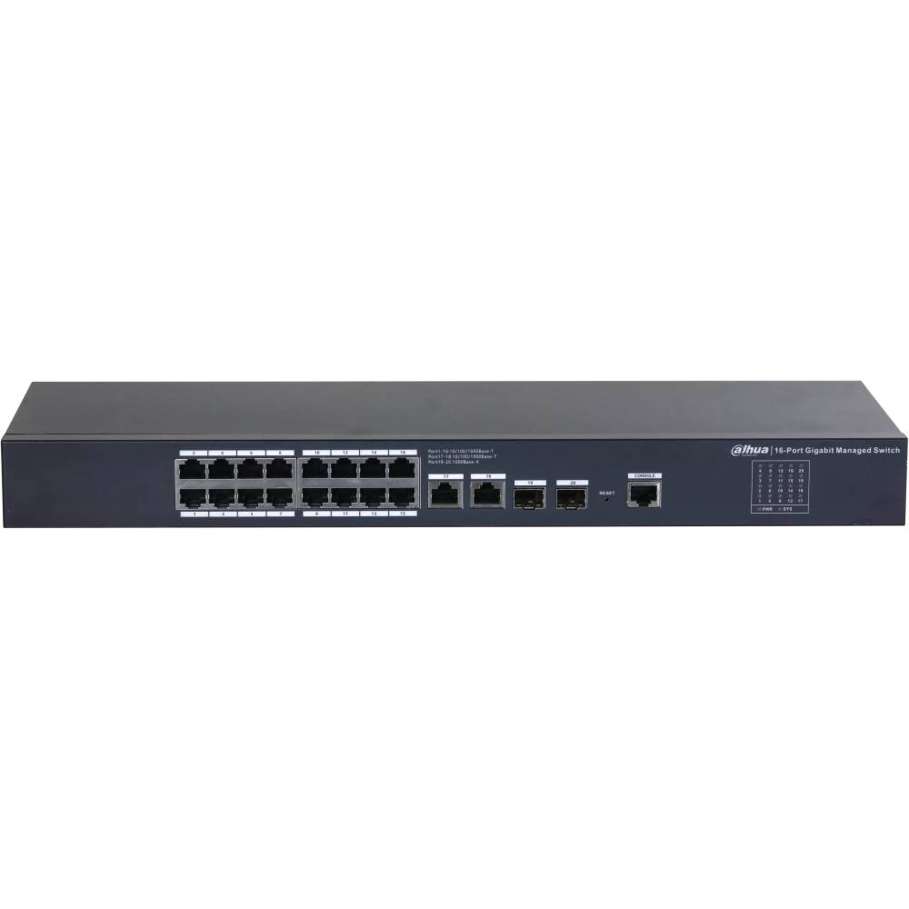Коммутатор Dahua DH-SG4020, 18xLAN 1Gbps, 2xSFP