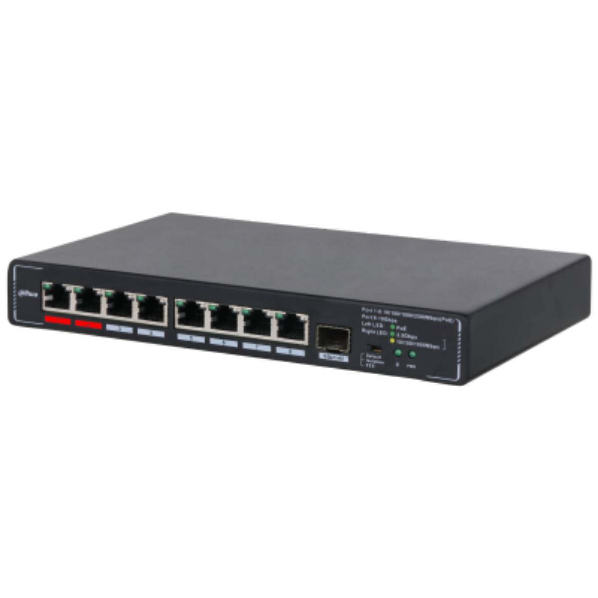 Коммутатор Dahua DH-SMG1009XP, 8xLAN 2.5Gbps, 1xSFP+