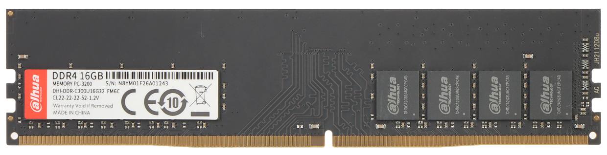 Оперативная память 16Gb Dahua DHI-DDR-C300U16G32, DDR IV, PC-25600, 3200MHz