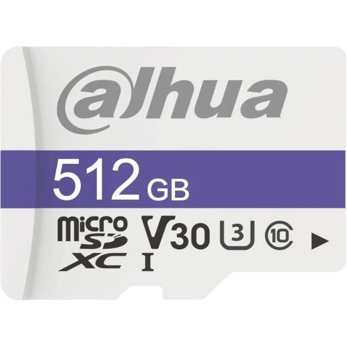 Карта памяти 512Gb DAHUA DHI-TF-C100A-512GB, SD Micro, SDXC Class 10, UHS-I U3, адаптер