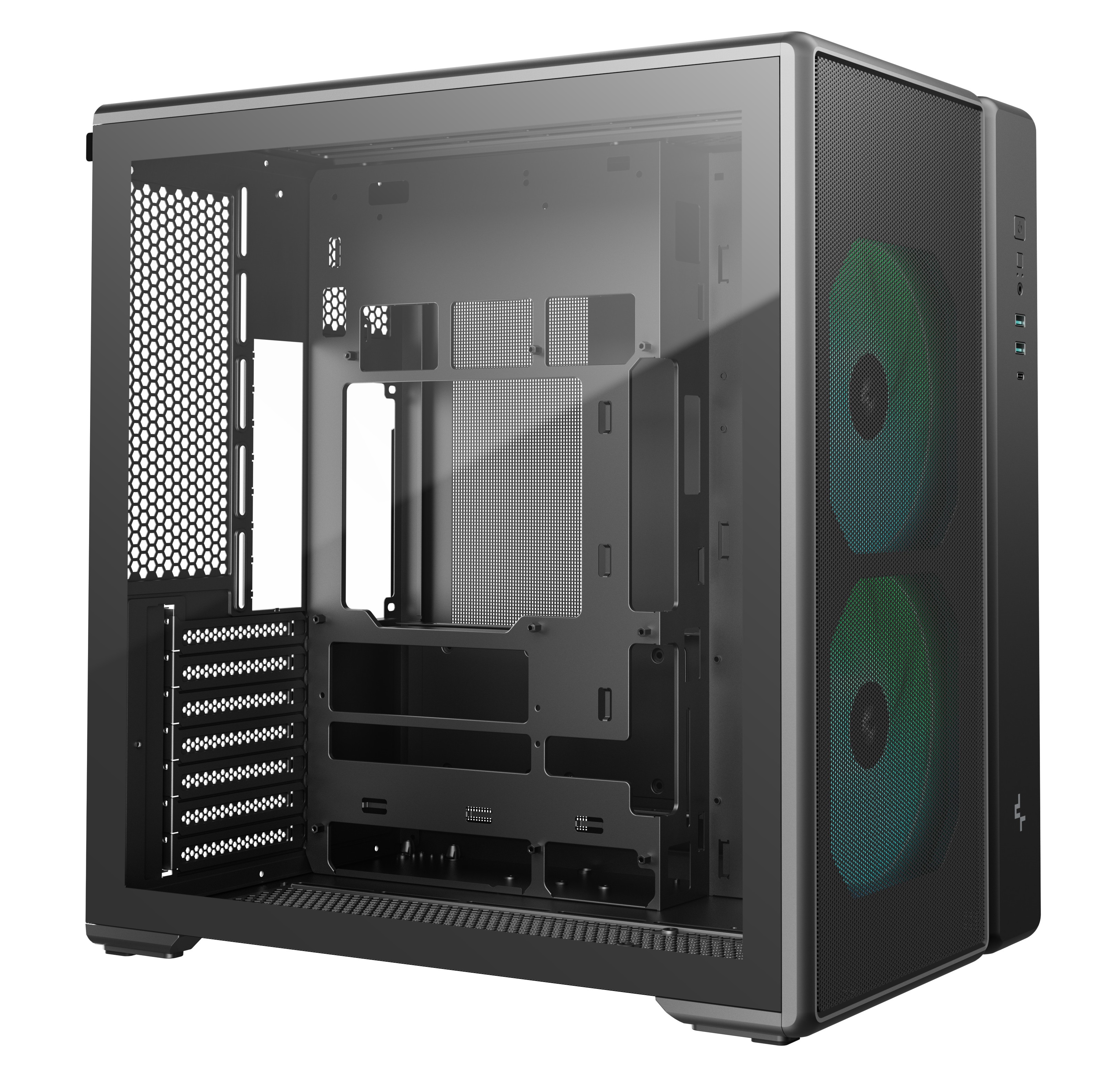Корпус DeepCool CG590 MESH 2F Black, без БП, ATX