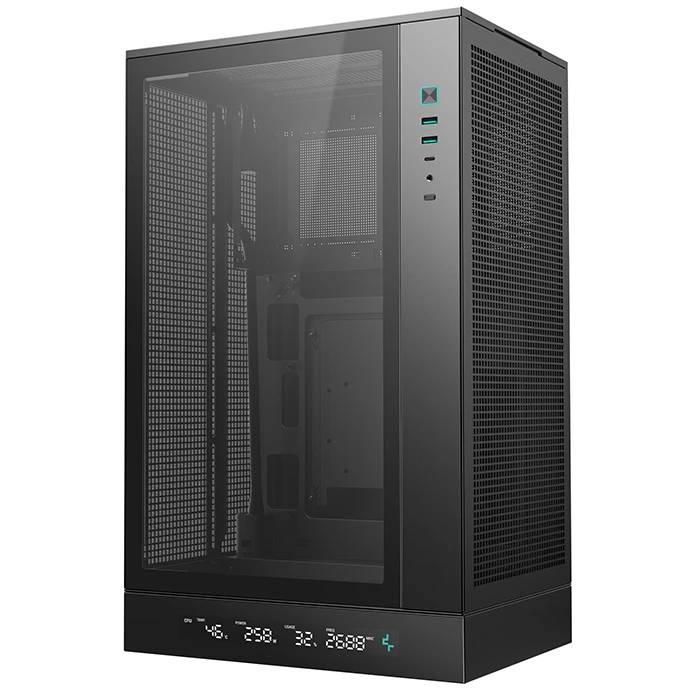 Корпус DeepCool CH270 DIGITAL Black R-CH270-BKNDM0-G-1, без БП, mATX