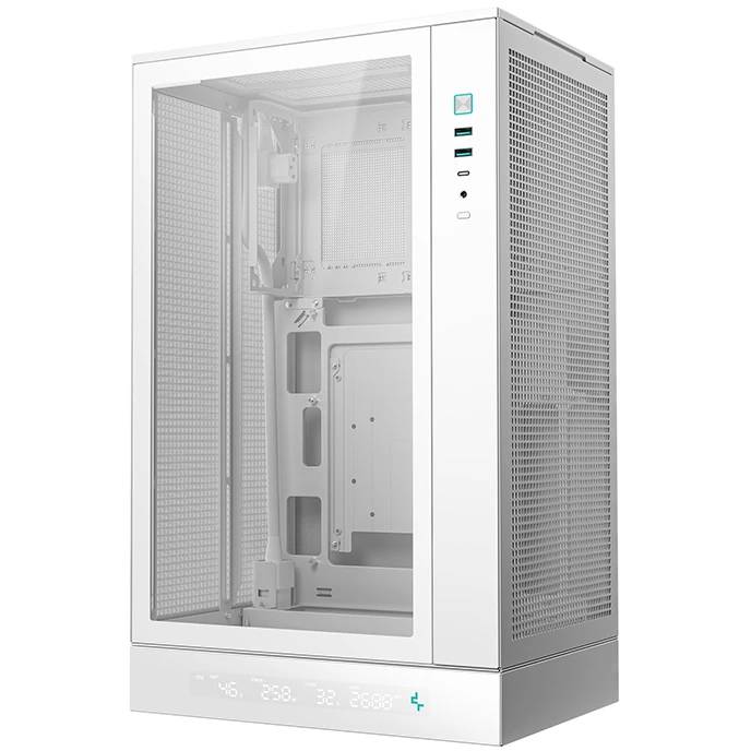 Корпус DeepCool CH270 DIGITAL WH R-CH270-WHNDM0-G-1, без БП, mATX