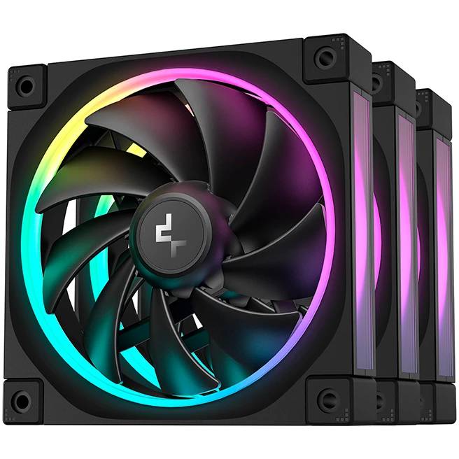 Вентилятор 12x12см DEEPCOOL FL12-3 IN 1