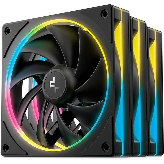 Вентилятор 12x12см DeepCool FL12 SE 3 IN 1, 3 шт.