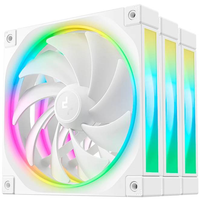 Вентилятор 14x14см DeepCool FL14 WH-3 IN 1 White (R-FL14-WHAPN3-G), 3 шт.