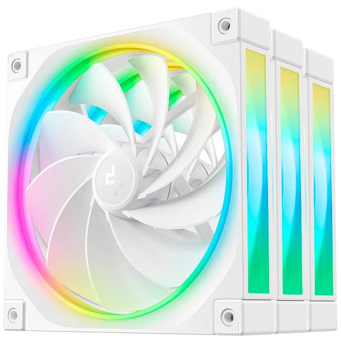 Вентилятор 14x14см DeepCool FL14R WH-3 IN 1 White (R-FL14R-WHAPN3-G), 3 шт.
