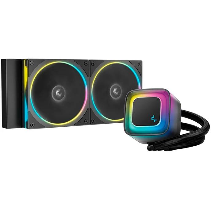 Жидкостное охлаждение DeepCool LE240 PRO Black (R-LE240PRO-BKAMMC-G-1), 250W (LGA1700 Ready)