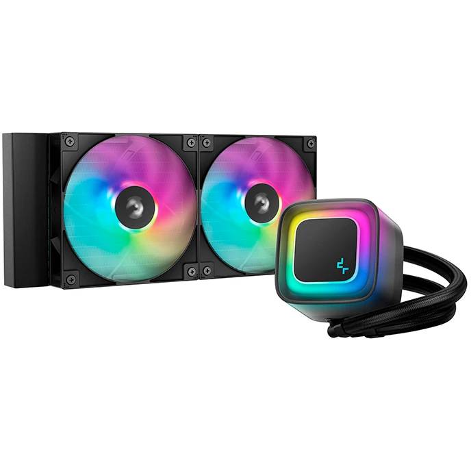 Жидкостное охлаждение DeepCool LE240 V2 R-LE240-BKAMMC-G-2, 250W (LGA1700 Ready)