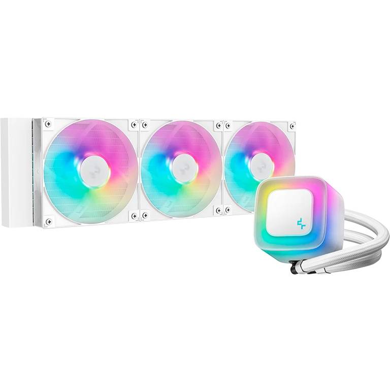 Жидкостное охлаждение DeepCool LE360 WH V2, 300W (LGA1700 Ready)