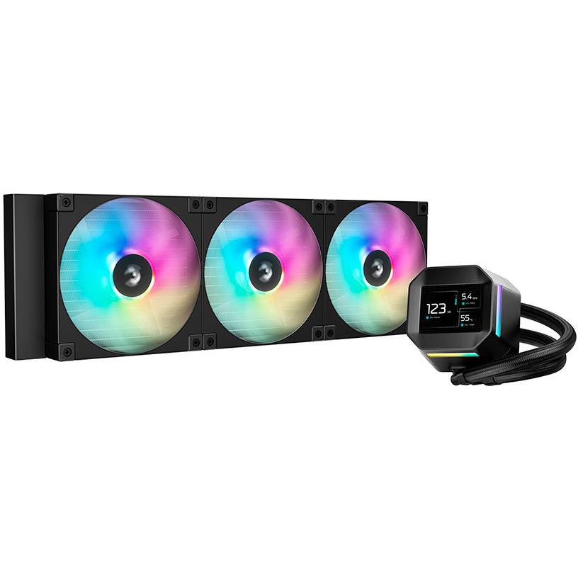 Жидкостное охлаждение DeepCool LM420 BK, 350W (LGA1700 Ready)