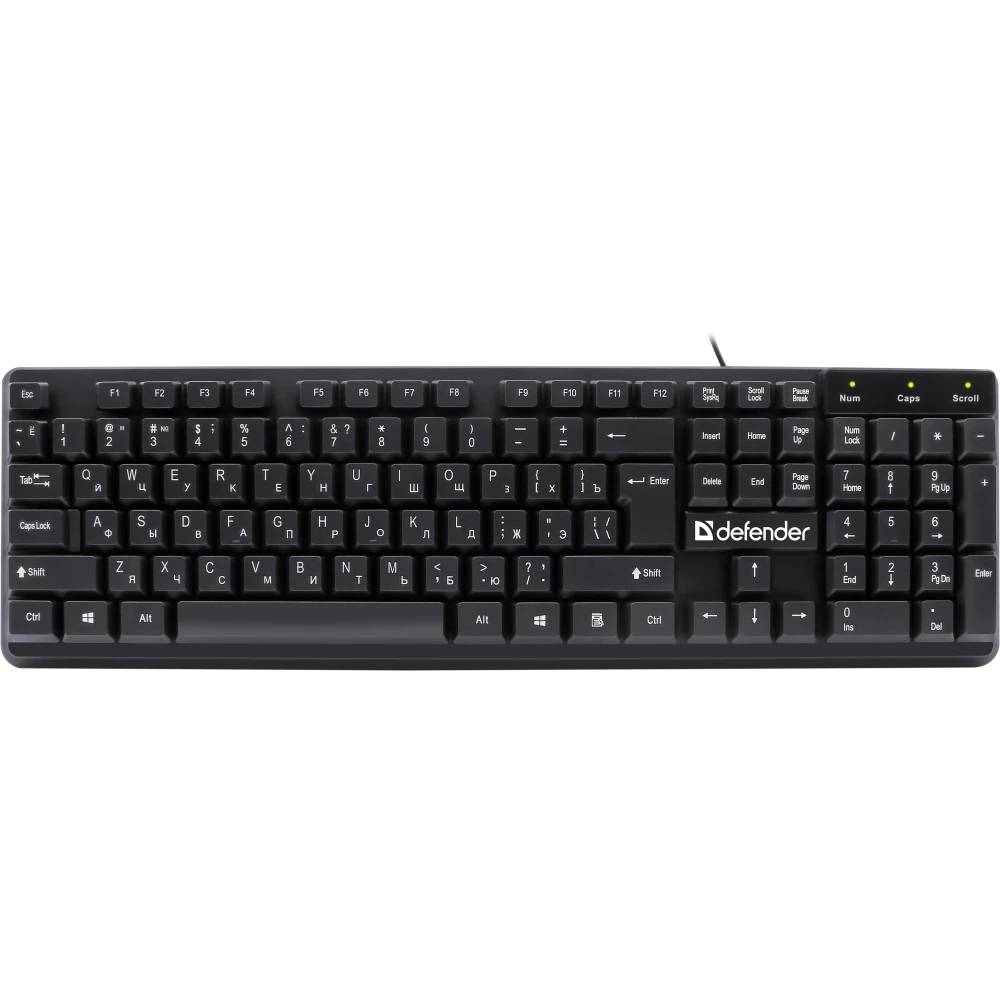 Клавиатура Defender Symbol HB-559 черный 45559