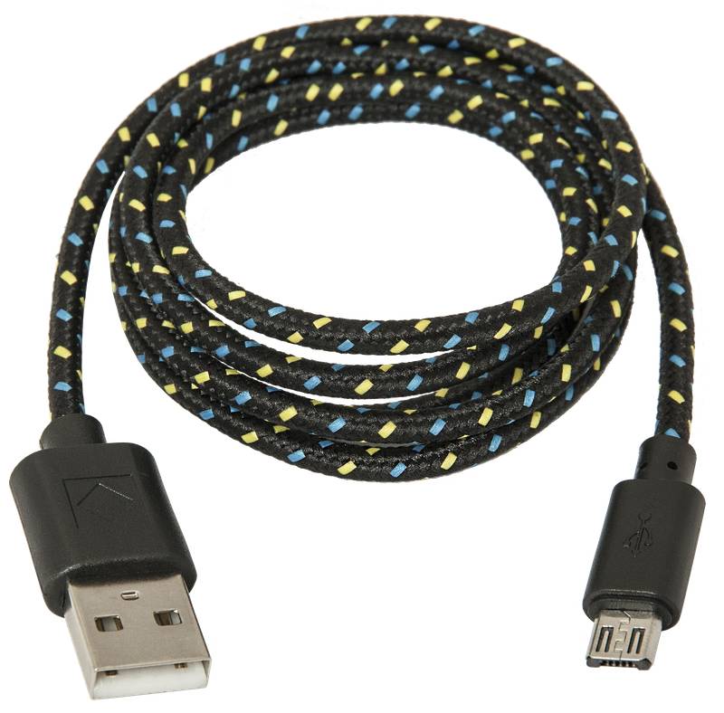 Кабель USB2.0 (M) - microUSB2.0 (M), 1м, Defender USB08-03T черный 87474