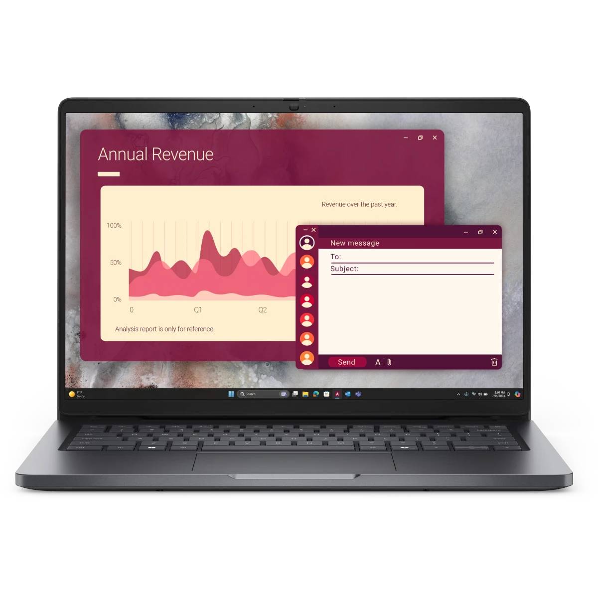 Ноутбук Dell Pro 14 (PRO14-7653), 14", Core Ultra 7 255U/ 16Gb/ 512SSD/ Grey