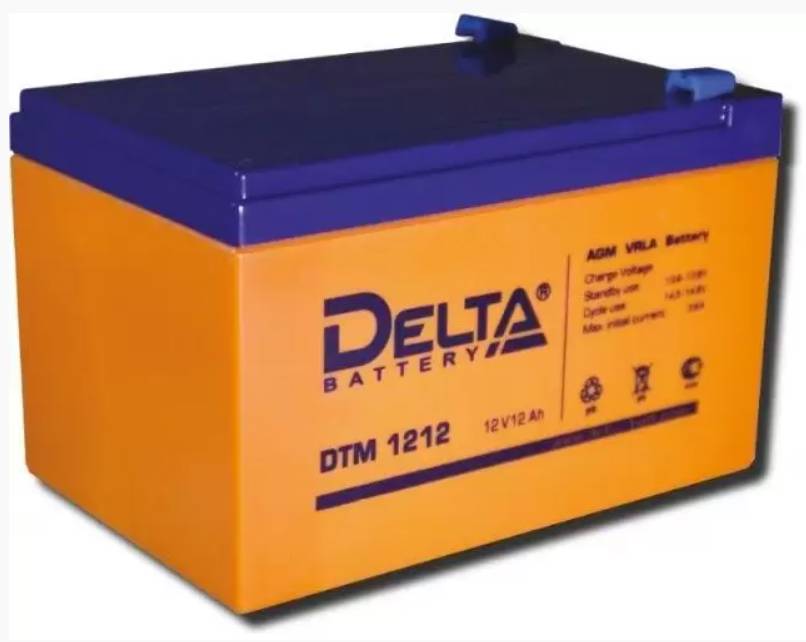 12V / 12Ah, аккумулятор для UPS, Delta DTM 1212