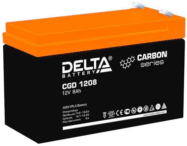 12V / 8Ah, аккумулятор для UPS, Delta CGD 1208