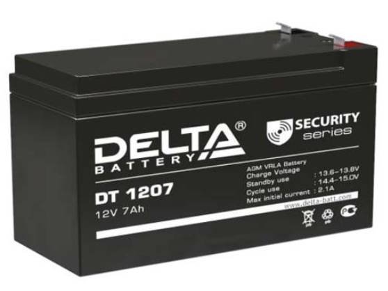 12V / 7Ah, аккумулятор для UPS, Delta DT 1207