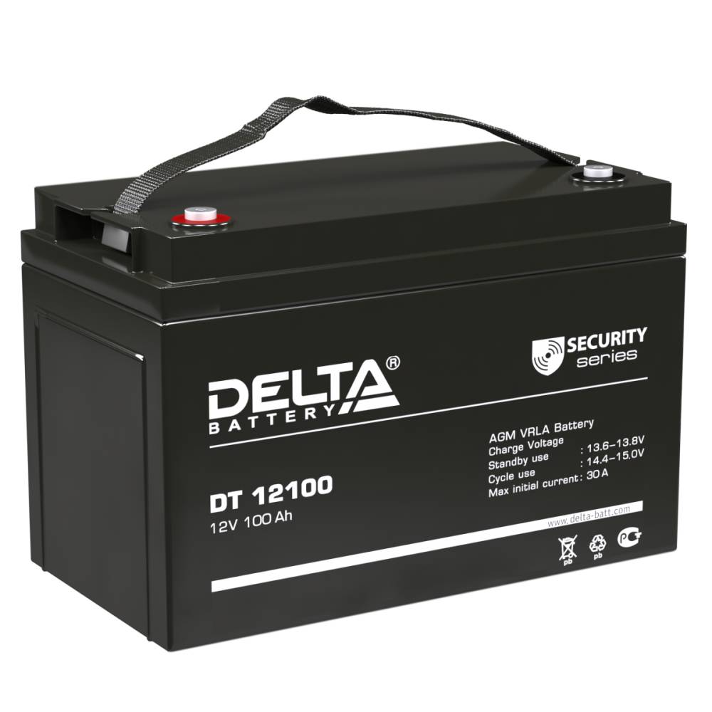 12V / 100Ah, аккумулятор для UPS, Delta DT 12100