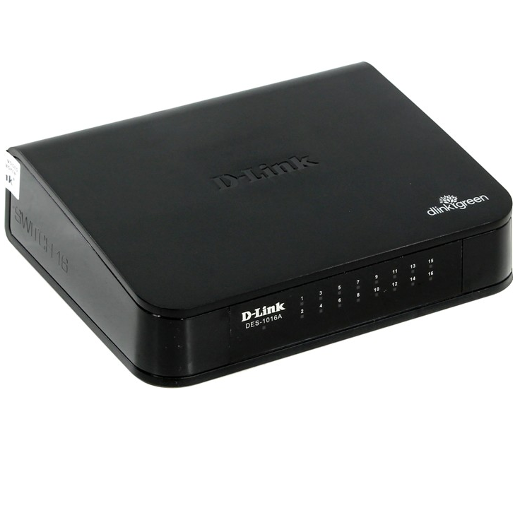 Коммутатор D-Link DES-1016A/E1B, 16xLAN 100Mbps