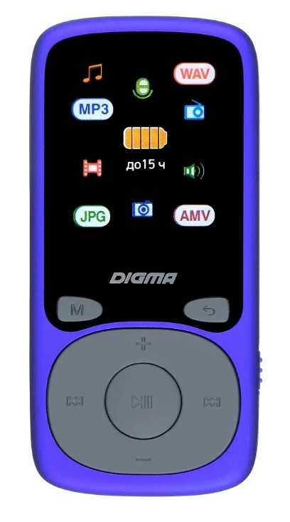 MP3 плеер Digma B4 8Gb, синий