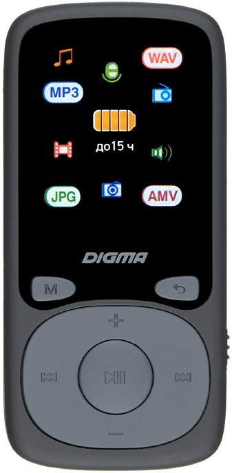 MP3 плеер Digma B4 8Gb, черный
