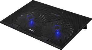 Охлаждение для ноутбука 17" Digma D-NCP170-2, Black, Blue LED