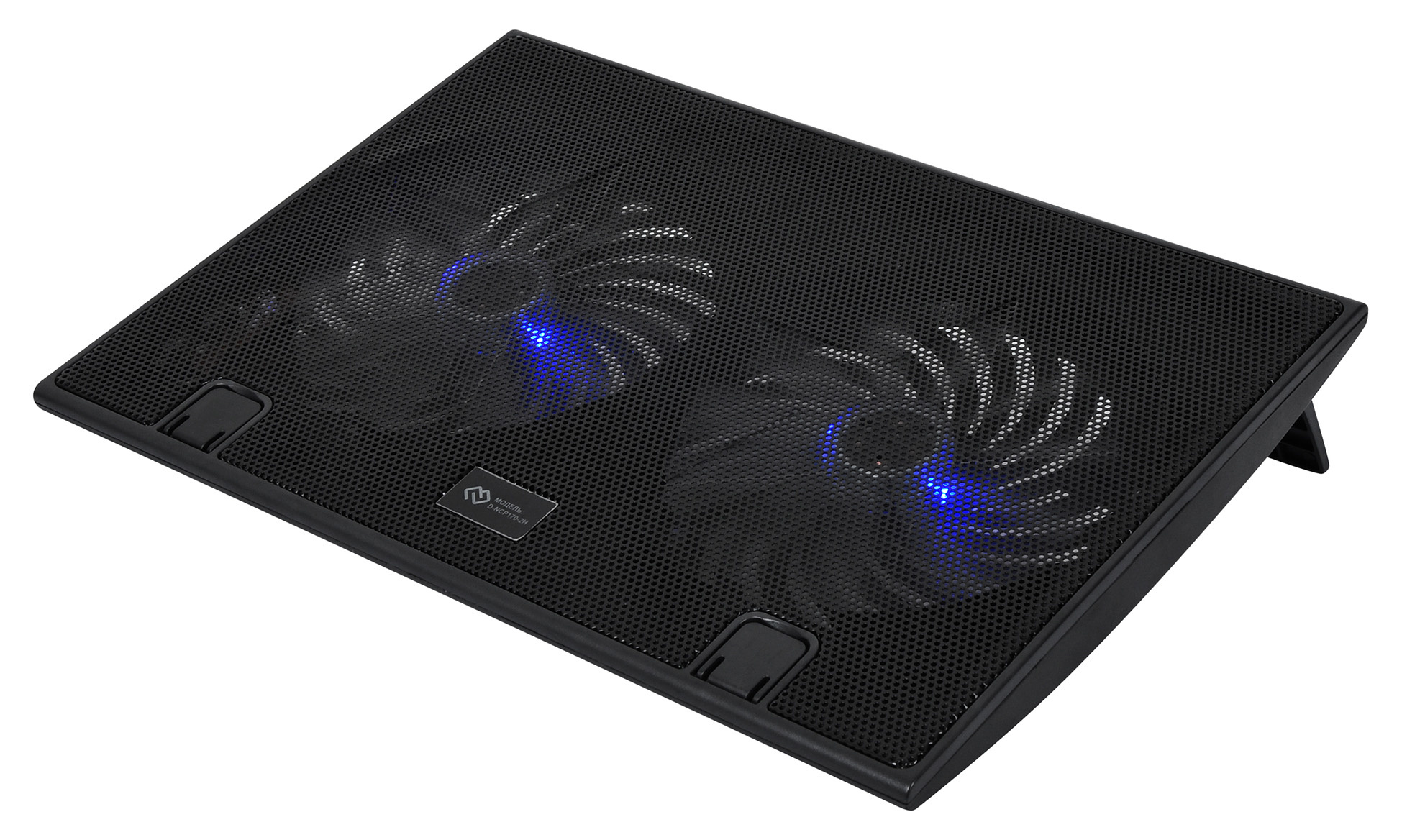 Охлаждение для ноутбука 17" Digma D-NCP170-2H, Black, Blue LED