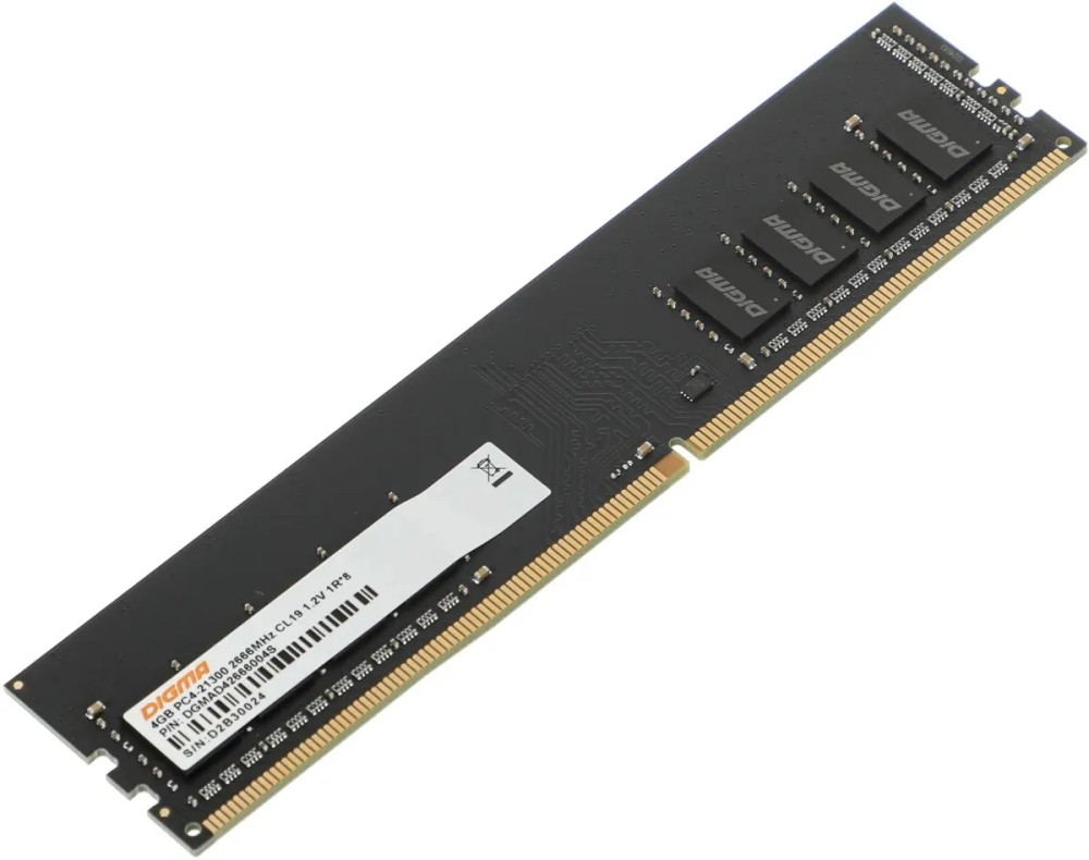 Оперативная память 4Gb Digma DGMAD42666004S, DDR IV, PC-21300, 2666MHz