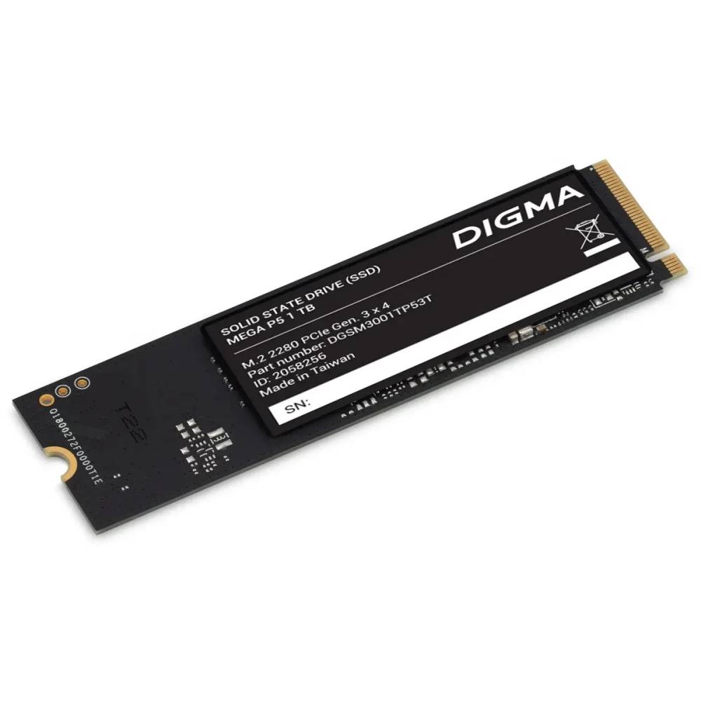 1Tb SSD Digma Mega P5 DGSM3001TP53T, (2900/2000), NVMe M.2