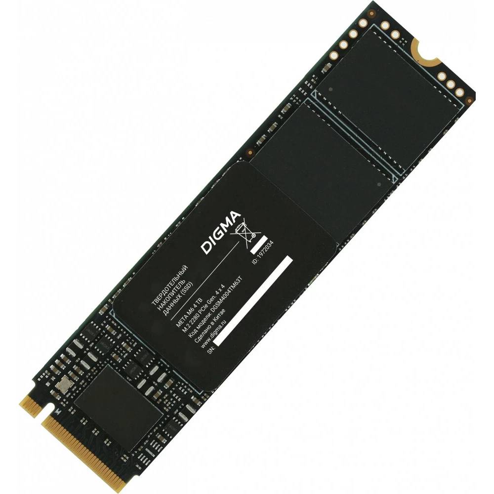 4Tb SSD Digma Meta M6 DGSM4004TM63T, (7300/6600), NVMe M.2