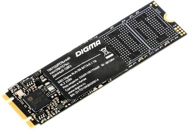 1Tb SSD Digma Run S9 DGSR1001TS93T, (530/480), SATA M.2