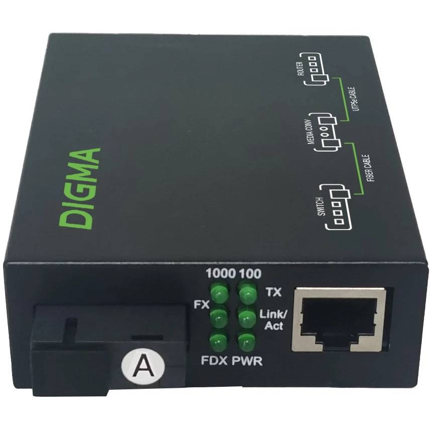 Медиаконвертер Digma DMC-1G35-20A