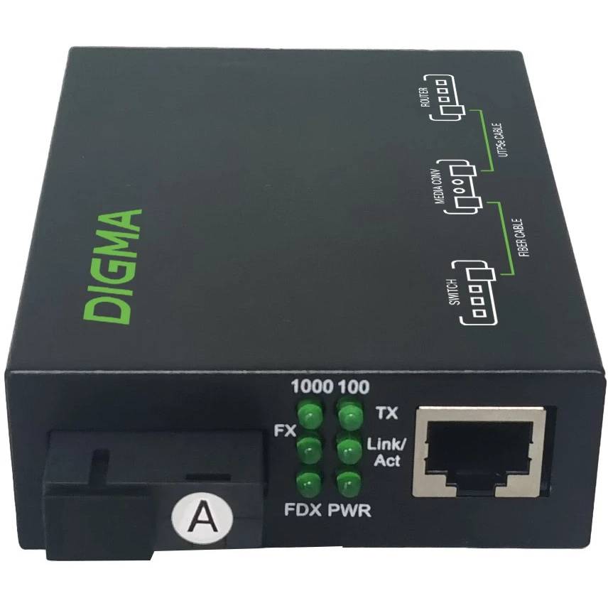 Медиаконвертер Digma DMC-1G35-20AL