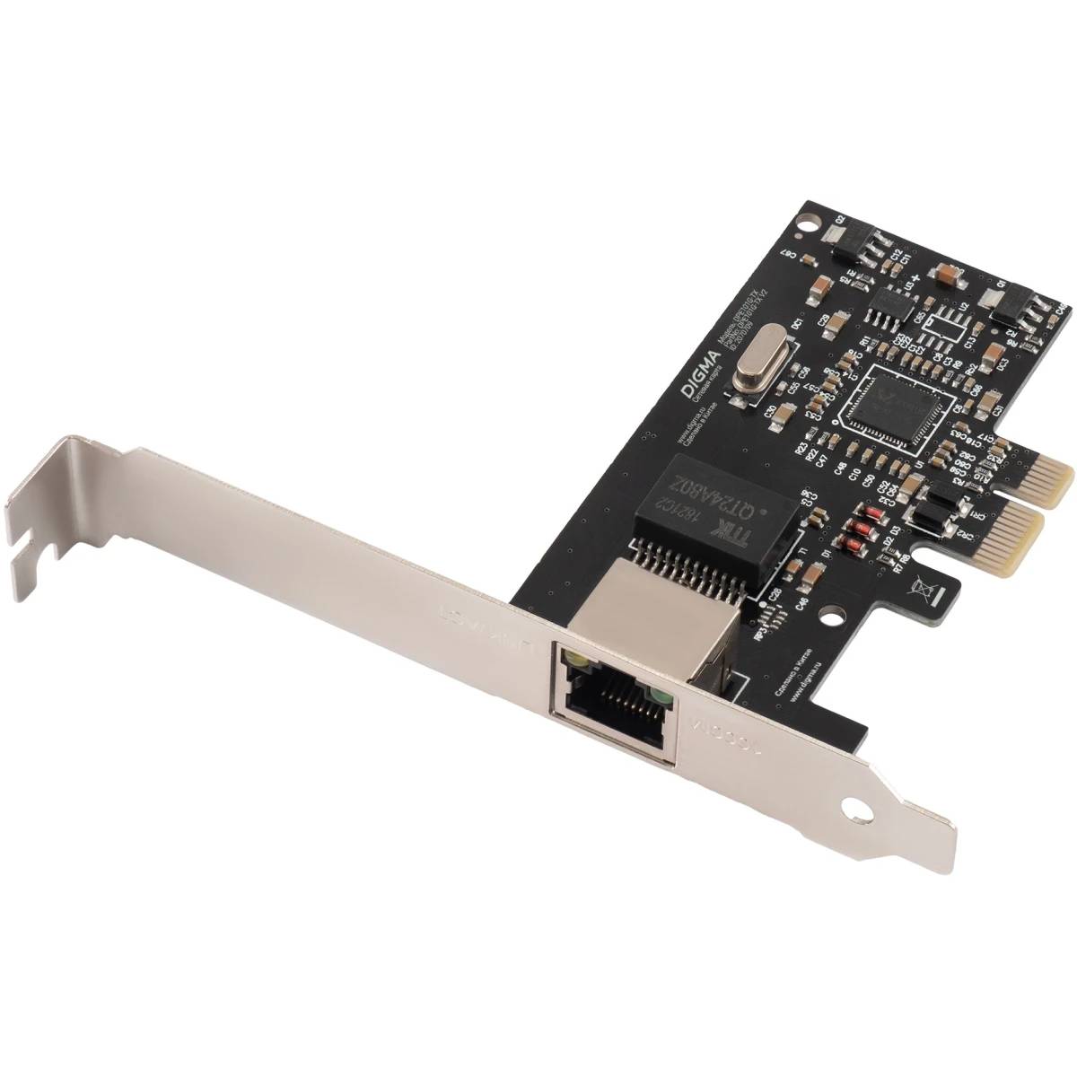 Сетевая карта Digma DPE101G-TX V2, 1Gbps, PCI-Ex1