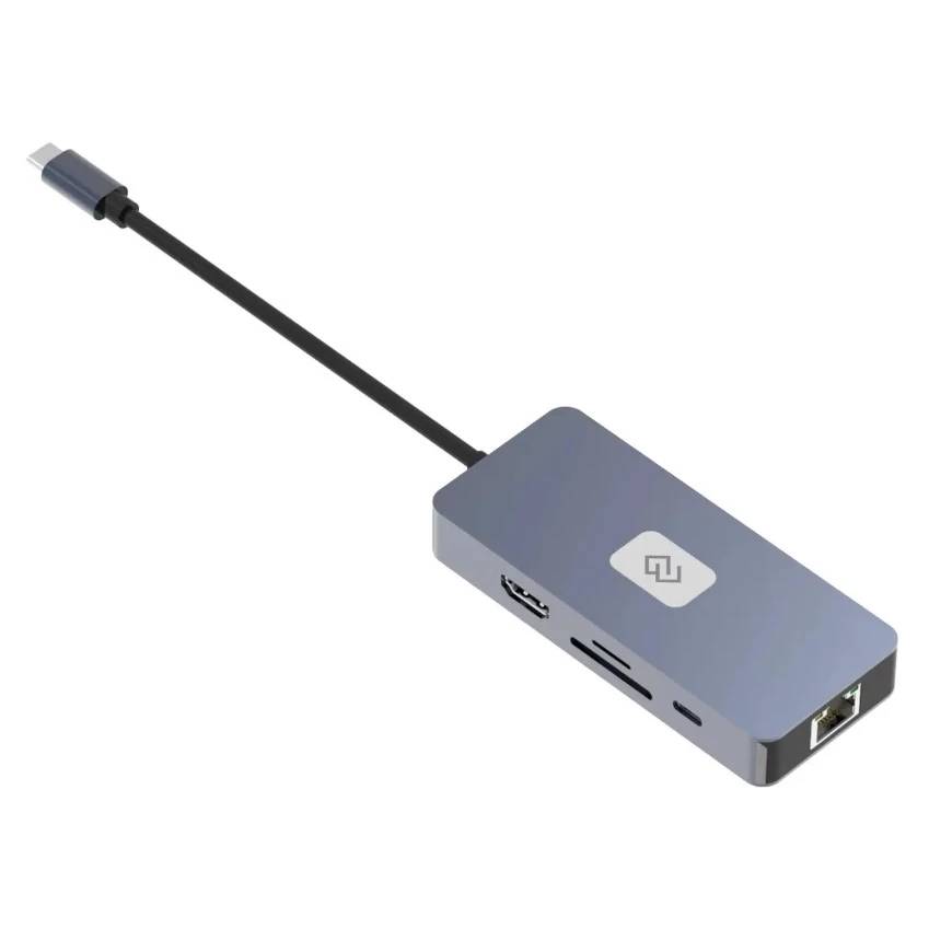 Док-станция Digma DS-809, 3xUSB-A, 2xUSB-C, 1xHDMI, 1xLAN