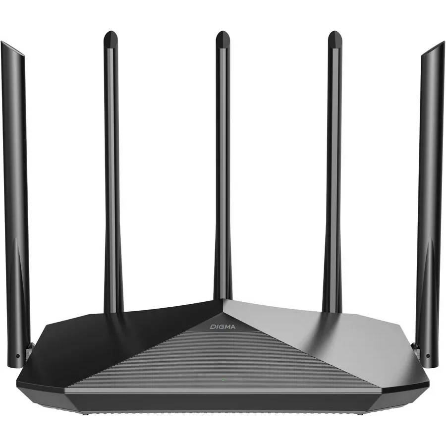 Роутер Wi-Fi Digma DWR-AX1501, 2.4/5GHz, 1500Mbps, 3xLAN 1Gbps, 1xWAN