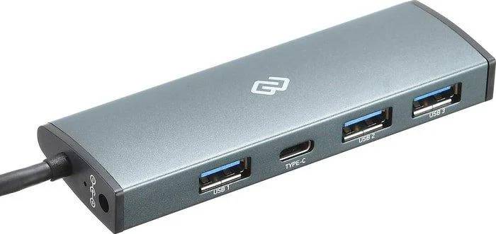 Разветвитель USB Digma HUB-3U3.0С-UC-G (USB-C)