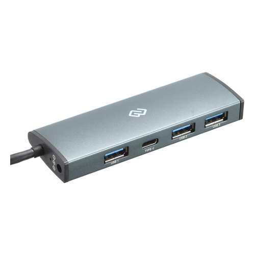 Разветвитель USB Digma HUB-4U3.0-UC-G (USB-C)