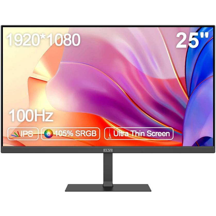 Монитор 24.5" ELSA EA251Q, 1920x1080, IPS, 100Hz, Speakers (HDMI)